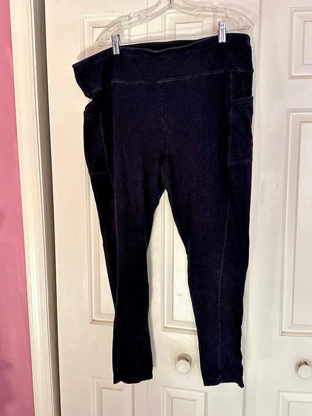 Spalding Pocket Leggings Black Size 3X
